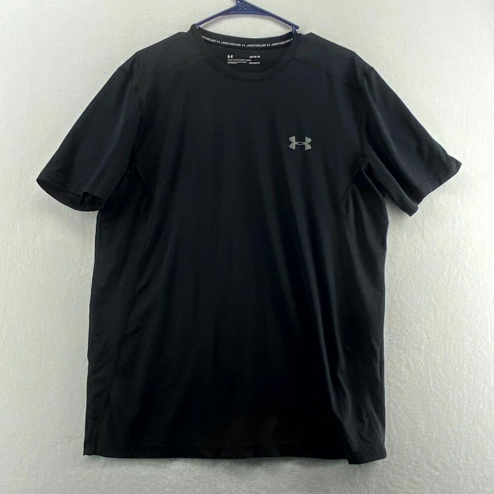 Under Armour Black Athletic Wear Tee Mens Size LG